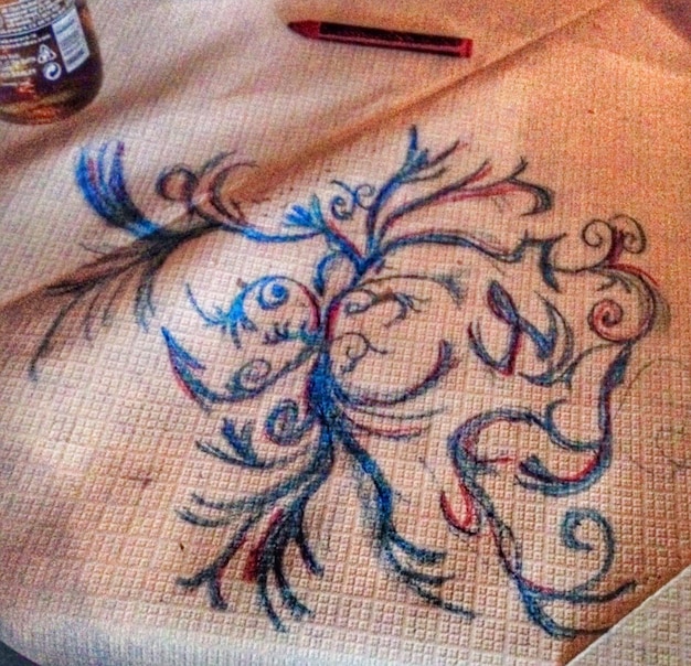 Ręczny haft na tkaninie